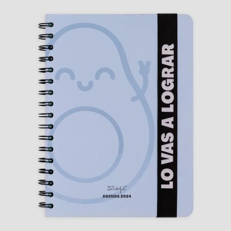 AGENDA WONDER 2024 SETMANAL BLAVA - LO VAS A LOGRAR | 8445641035974 | Llibreria Online de Tremp