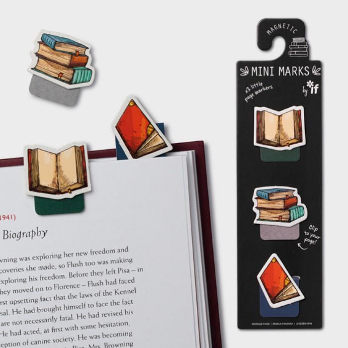 CONJUNT DE 3 MINI MARCA-PÀGINES  MAGNÈTICS LLIBRES  | 5035393159078 | Llibreria Online de Tremp