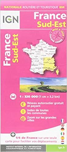804 FRANCE SUD-EST 2019 1:320.000 -IGN | 9782758545767 | Llibreria Online de Tremp