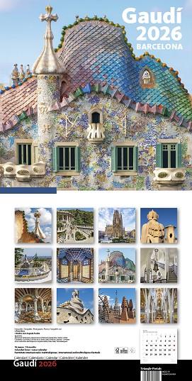 CAL. 2027 ST GAUDÍ (14X15 CM) | 8424455270634 | Llibreria Online de Tremp