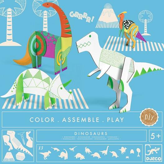 PINTAR CONSTRUIR JUGAR DINOSAURES | 3070900080041