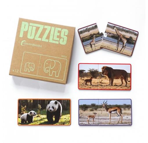 PUZLE ANIMALS SALVATGES I LES SEVES CRIES | 0788792331518 | Llibreria Online de Tremp