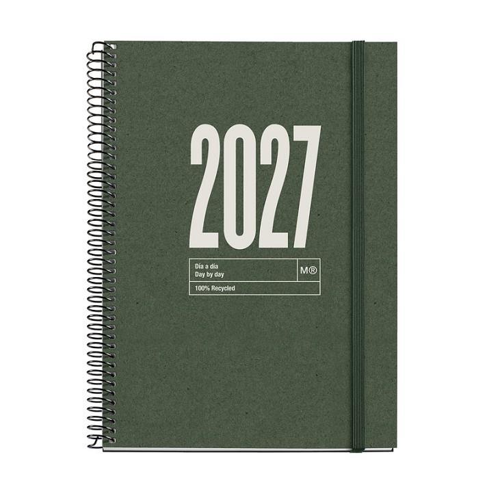 AGENDA 2027 ESPIRAL PLUS DIA VISTA VERD FOSC L | 8422593348109 | Llibreria Online de Tremp
