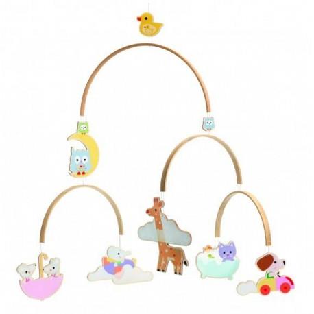 MÒBIL FUSTA IL·LUSTRAT CRIES ANIMALS | 3070900043886