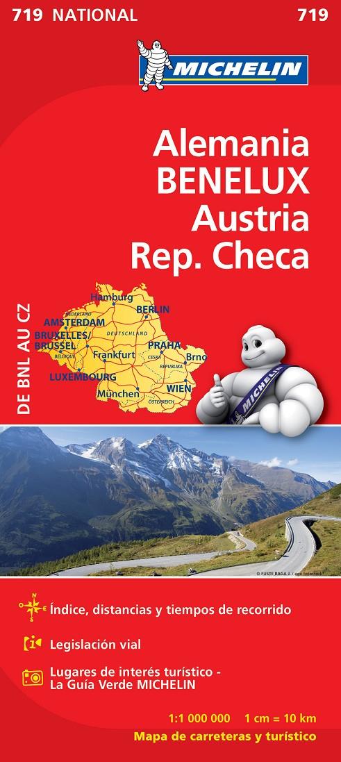 MAPA NATIONAL ALEMANIA BENELUX AUSTRIA REP. CHECA | 9782067170940 | VARIOS AUTORES | Llibreria Online de Tremp