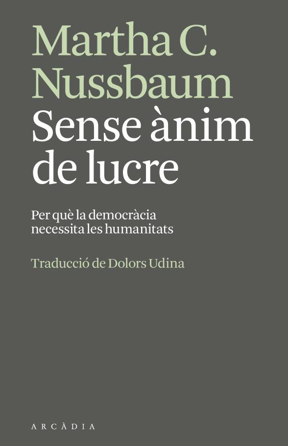 SENSE ÀNIM DE LUCRE | 9791399136951 | NUSSBAUM, MARTHA | Llibreria Online de Tremp