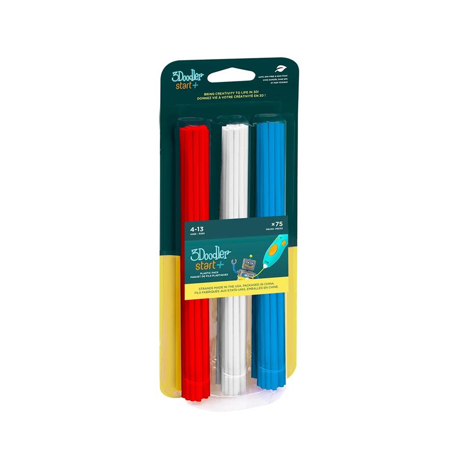 3DOODLER FILAMENTS VERMELL, BLAU I BLANC | 817005023862 | Llibreria Online de Tremp