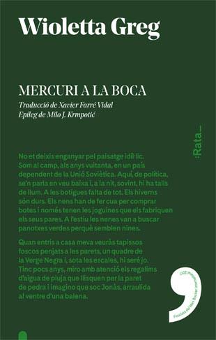 MERCURI A LA BOCA | 9788416738212 | GREG, WIOLETTA | Llibreria Online de Tremp