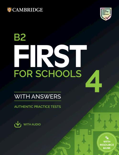 B2 FIRST FOR SCHOOLS 4. STUDENT'S BOOK WITH ANSWERS WITH AUDIO WITH RESOURCE BAN | 9781108780100 | ANÓNIMO | Llibreria Online de Tremp
