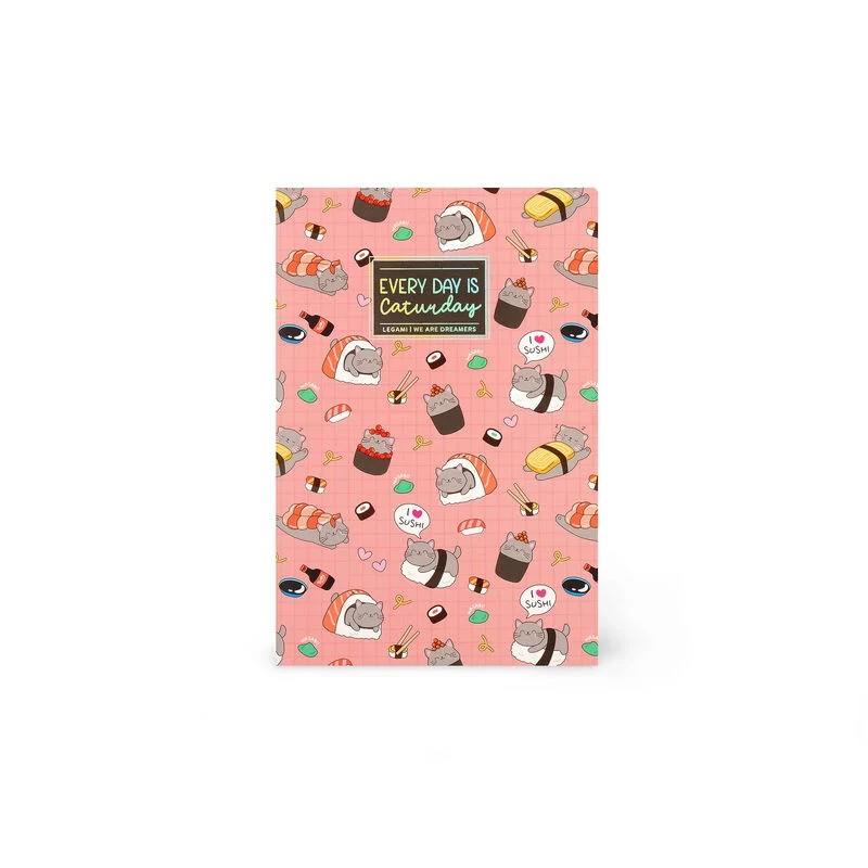 LLIBRETA MITJANA DE RATLLES A5 SUSHI CAT | 8052694029012 | Llibreria Online de Tremp