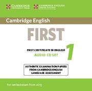 CAMBRIDGE ENGLISH FIRST 1 FOR REVISED EXAM FROM 2015 AUDIO CDS (2) | 9781107694484 | CAMBRIDGE ENGLISH LANGUAGE ASSESSMENT