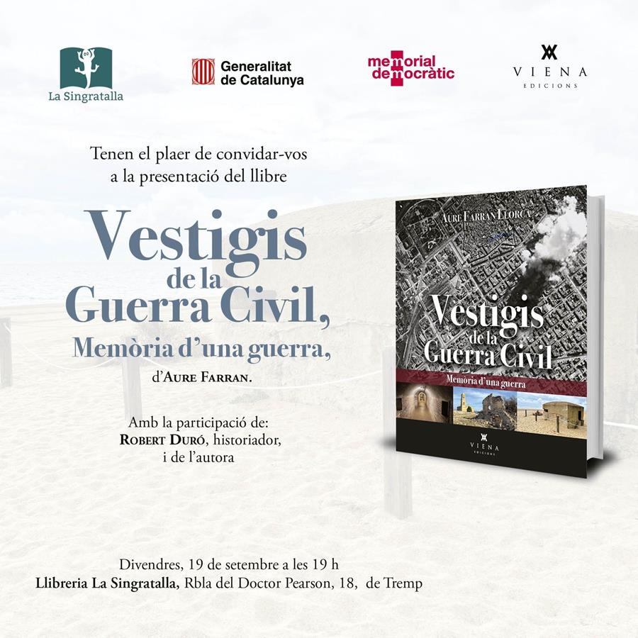 Presentació del llibre “Vestigis de la Guerra Civil. Memòria d'una guerra” d'Aure Farran - Llibreria Online de Tremp