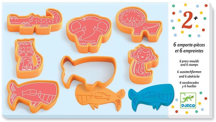 6 MOTLLES PLASTILINA ANIMALS SELVA | 3070900090248