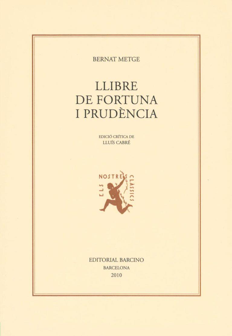 LLIBRE DE FORTUNA I PRUDENCIA | 9788472267619 | METGE, BERNAT