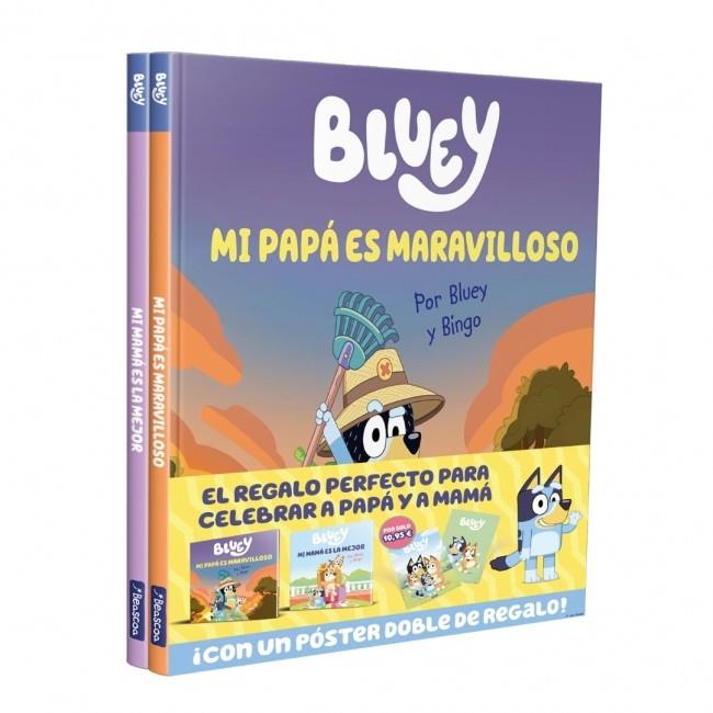 BLUEY. UN CUENTO - ¡PAPÁ Y MAMÁ SON GENIALES! PACK CON DOS LIBROS DE BLUEY PARA | 9788448873394 | BLUEY | Llibreria Online de Tremp