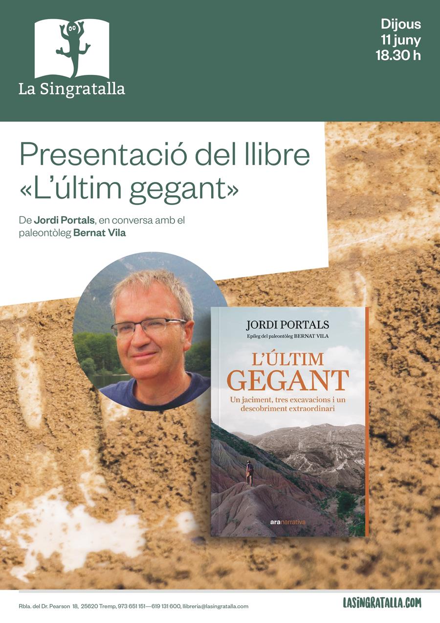 Presentació del llibre "L'últim gegant" de Jordi Portals - Llibreria Online de Tremp