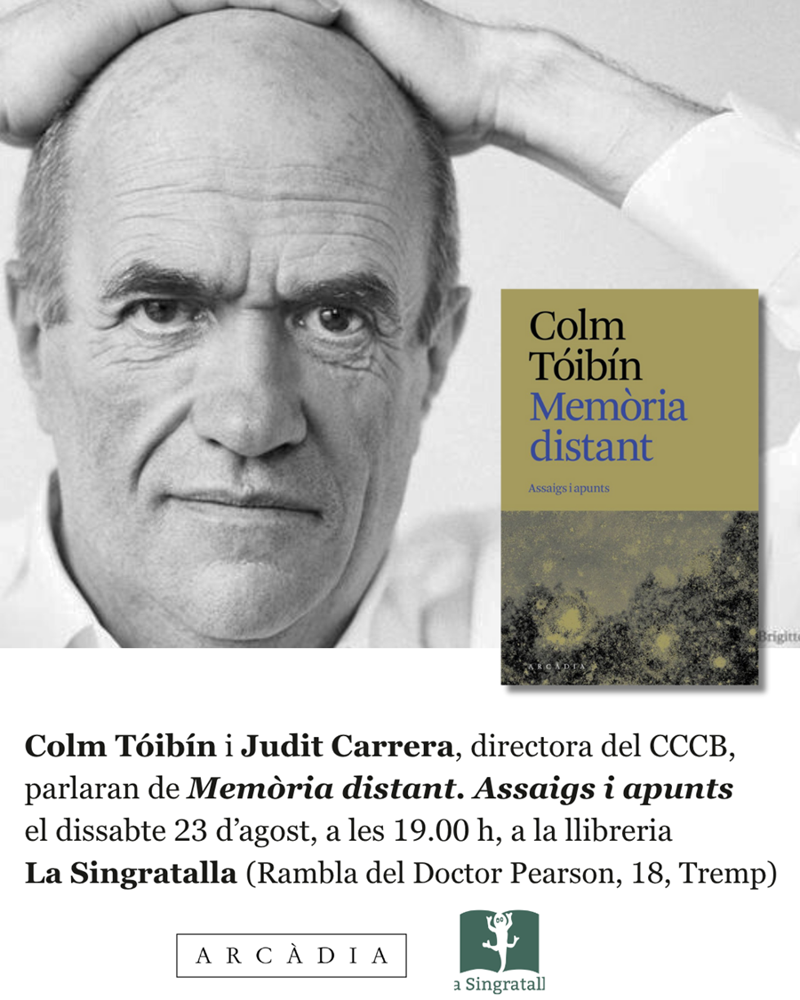 Presentació del llibre "Memòria distant" de Colm Tóibín - Llibreria Online de Tremp