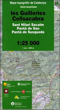 MAPA TOPOGRÀFIC DE CATALUNYA 1:25 000. UNITATS GEOGRÀFIQUES - 66 - LES GUILLERIE | 9788439393931 | Llibreria Online de Tremp