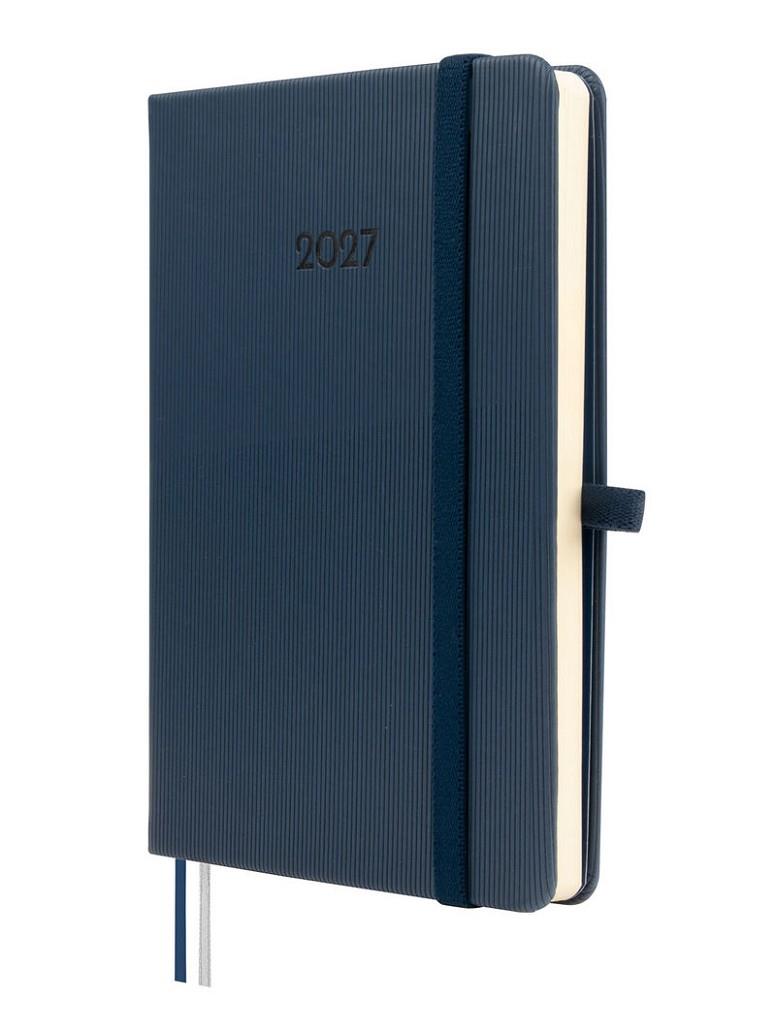 AGENDA 2027 TEXTURA SETMANA VISTA HORITZONTAL BLAU M | 8422952422600 | Llibreria Online de Tremp