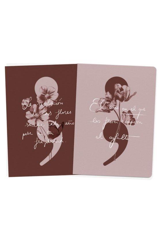 PACK DOS CUADERNOS COSIDOS SARA BUHO | 8432715198406 | Llibreria Online de Tremp