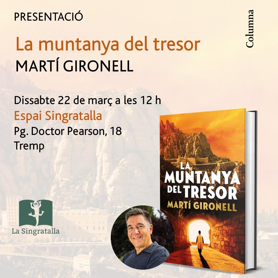 Presentació del llibre LA MUNTANYA DEL TRESOR de Martí Gironell - Llibreria Online de Tremp