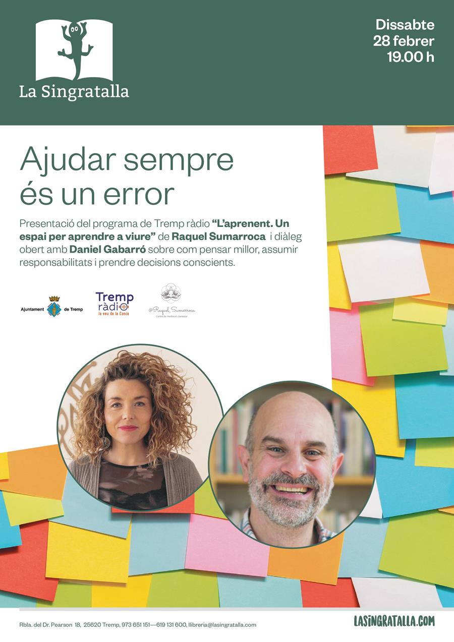 Presentació del programa de Tremp Ràdio “L’aprenent. Un espai per aprendre a viure” de Raquel Sumarroca - Llibreria Online de Tremp