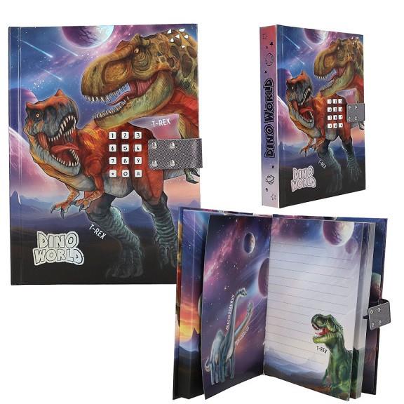 DINO WORLD DIARI AMB CÒDI SECRET I SOROLL | 4010070702717
