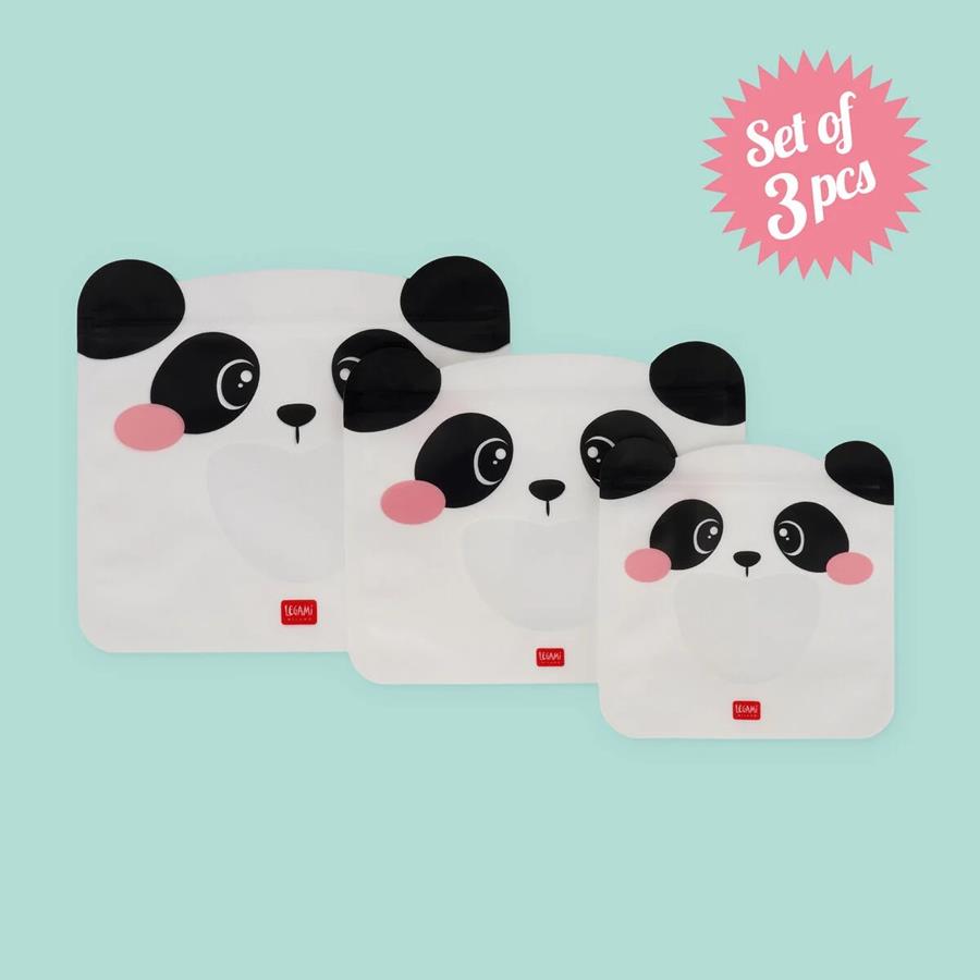 CONJUNT DE 3 BOSSES REUTILITZABLES PER APERITIU PANDA | 8053610783742 | Llibreria Online de Tremp
