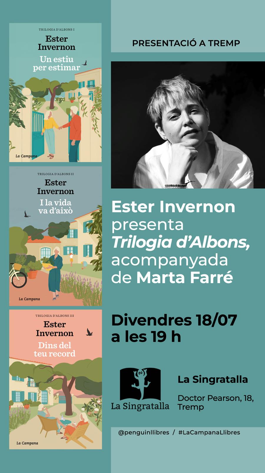 Presentació de la “Triologia d’Albons” d’Ester Invernon - Llibreria Online de Tremp