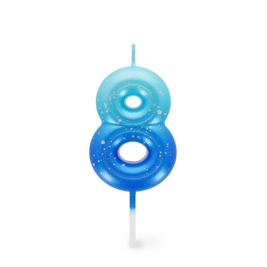 ESPELMA D'ANIVERSARI 8 BLAU | 8052694016777 | Llibreria Online de Tremp