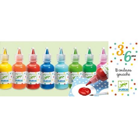 COLORS PELS PETITS 8 BOTES DE TEMPERA | 3070900088610