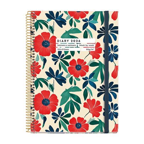 AGENDA 2026 SETMANA VISTA HORITZONTAL ESPIRAL LARGE | 8422593345429 | Llibreria Online de Tremp