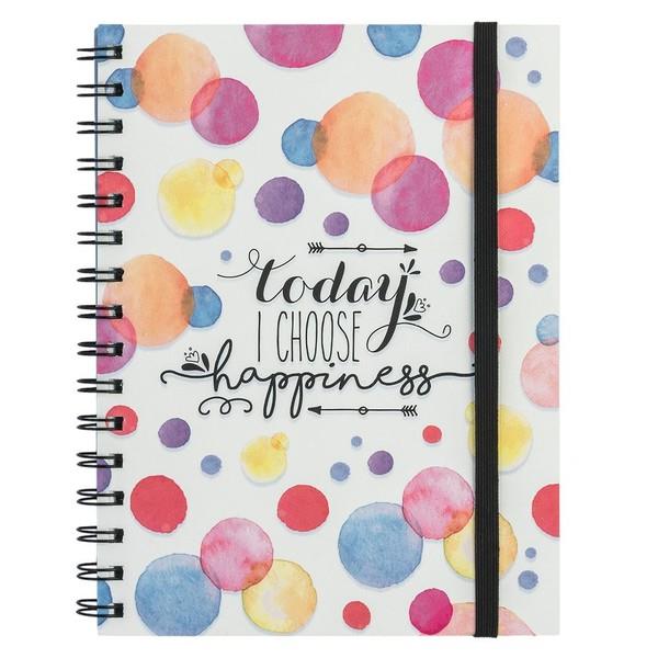 LLIBRETA LEGAMI ESPIRAL GRAN FRASE AVUI ESCULLO LA FELICITAT | 8056304485687