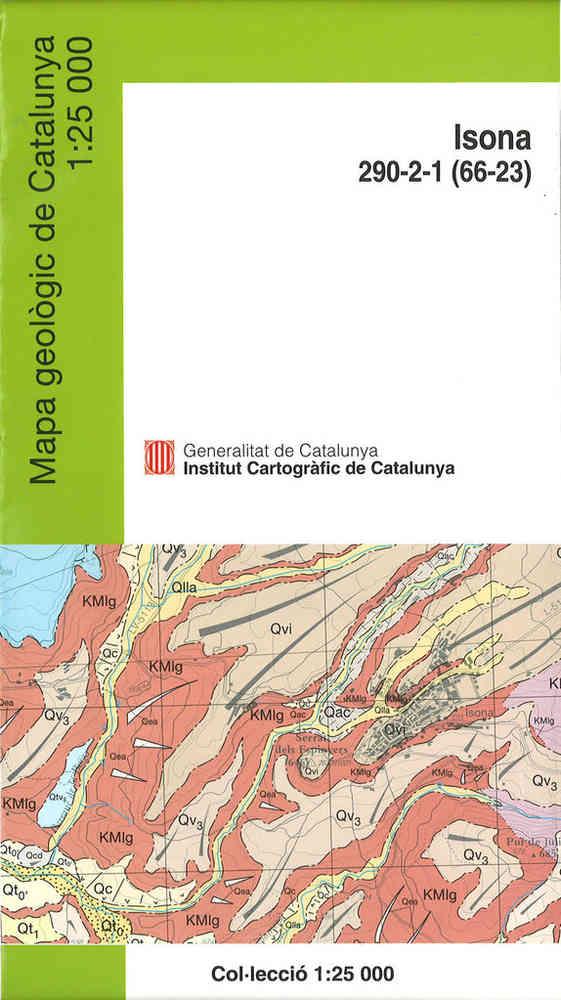 MAPA GEOLOGIC (ISONA) | 8414774500208 | INSTITUT CARTOGRAFIC DE CATALUNYA | Llibreria Online de Tremp