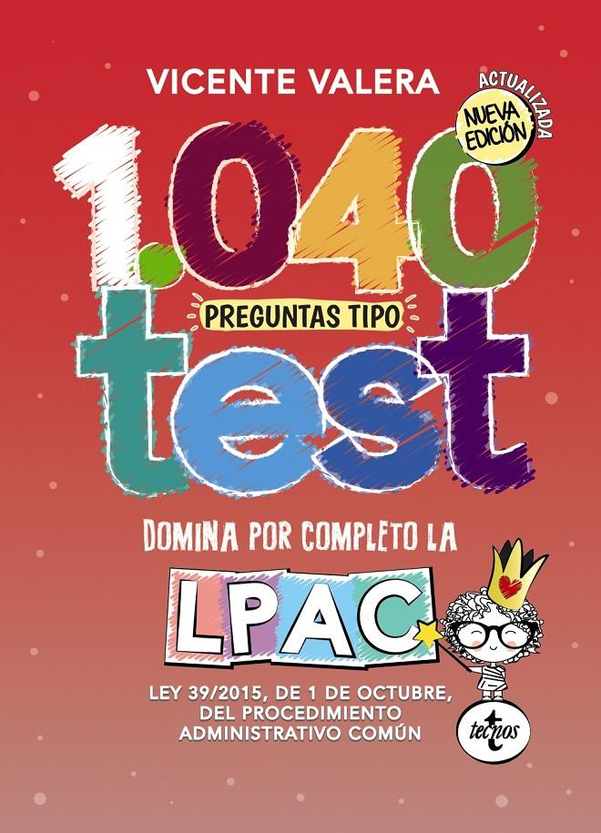 1040 PREGUNTAS TIPO TEST LPAC | 9788430970759 | VALERA, VICENTE | Llibreria Online de Tremp