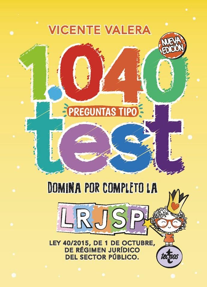 1040 PREGUNTAS TIPO TEST LRJSP | 9788430976225 | VALERA, VICENTE | Llibreria Online de Tremp