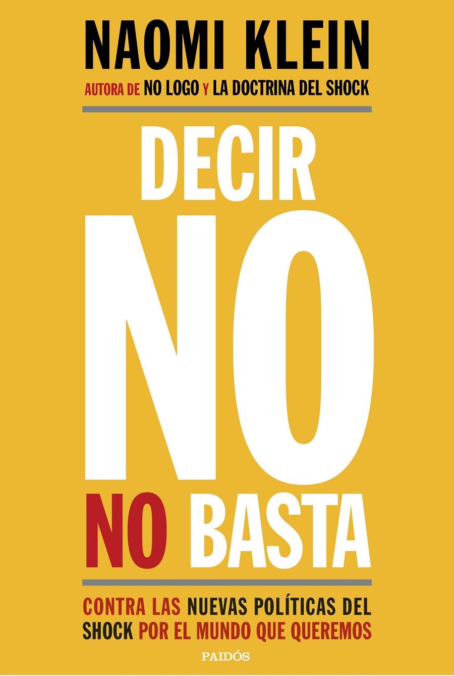DECIR NO NO BASTA | 9788449333927 | KLEIN, NAOMI | Llibreria Online de Tremp
