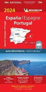 MAPA NACIONAL ESPAÑA/ PORTUGAL ALTA RESISTENCIA 794/2024 | 9782067262799