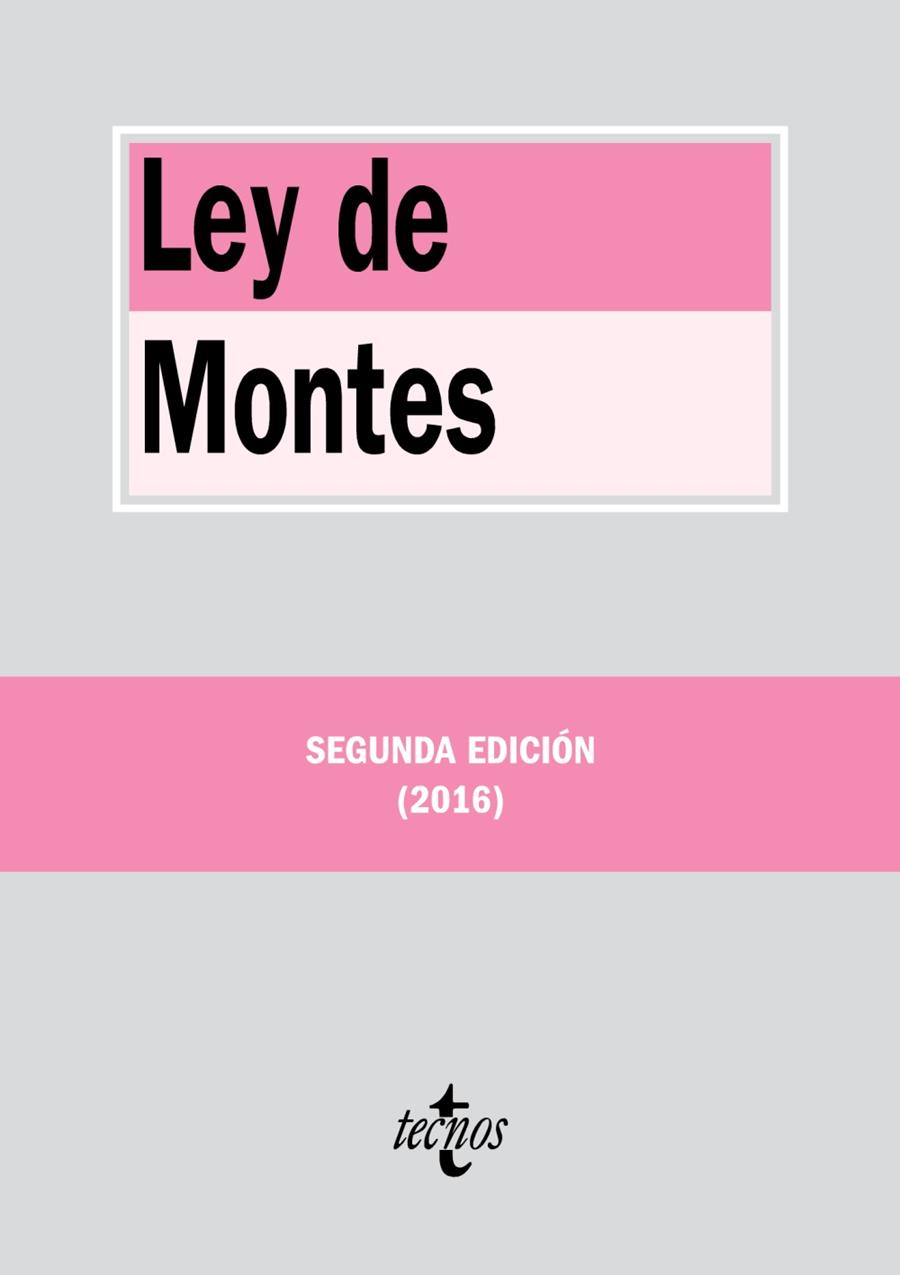 LEY DE MONTES | 9788430970643 | EDITORIAL TECNOS | Llibreria Online de Tremp