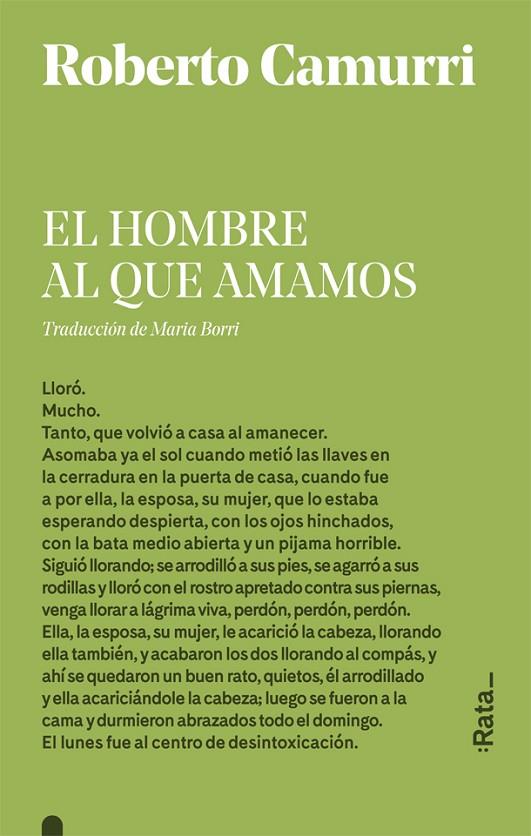 EL HOMBRE AL QUE AMAMOS | 9788416738540 | CAMURRI, ROBERTO | Llibreria Online de Tremp