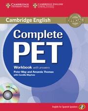 COMPLETE PET FOR SPANISH SPEAKERS WORKBOOK WITH ANSWERS WITH AUDIO CD | 9788483237458 | THOMAS, AMANDA/MAY, PETER | Llibreria Online de Tremp