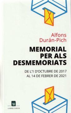 MEMORIAL PER ALS DESMEMORIATS | 9788486538989 | DURÁN-PICH, ALFONS | Llibreria Online de Tremp