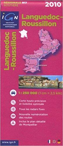 R17 LANGUEDOC-ROUSSILLON 1:250.000 REGIONALE IGN | 9782758519607