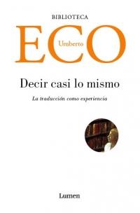 DECIR CASI LO MISMO | 9788483468920 | ECO, UMBERTO | Llibreria Online de Tremp