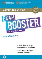 CAMBRIDGE ENGLISH EXAM BOOSTERS. BOOSTER FOR ADVANCED WITH ANSWER. KEY WITH AUDI | 9781108349086 | ALLSOP, CAROLE/ROBINSON, ANNE | Llibreria Online de Tremp