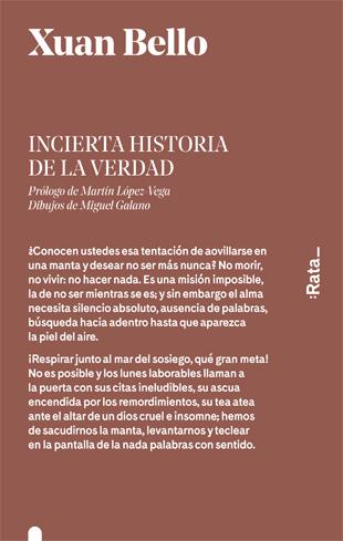 INCIERTA HISTORIA DE LA VERDAD | 9788416738205 | BELLO, XUAN | Llibreria Online de Tremp