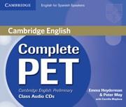 COMPLETE PET FOR SPANISH SPEAKERS CLASS AUDIO CDS (4) | 9788483237472 | HEYDERMAN, EMMA/MAY, PETER