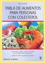 TABLA DE ALIMENTOS PARA PERSONAS CON COLESTEROL | 9788425514630 | POSPISIL, EDITA | Llibreria Online de Tremp
