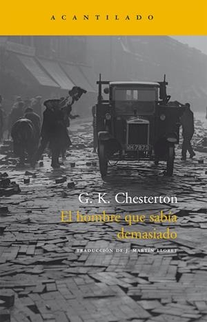 HOMBRE QUE SABIA DEMASIADO, EL | 9788496489905 | CHESTERTON, G. K.