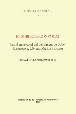 SUBJECTE CONVOCAT, EL | 9788484158806 | PEDEMONTE I FEU, BONAVENTURA | Llibreria Online de Tremp